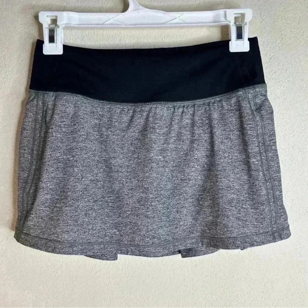 Lululemon Pace Rival Skirt (Regular) No Panels 13" Heather Lux W8A81R size 2 - Picture 2 of 7